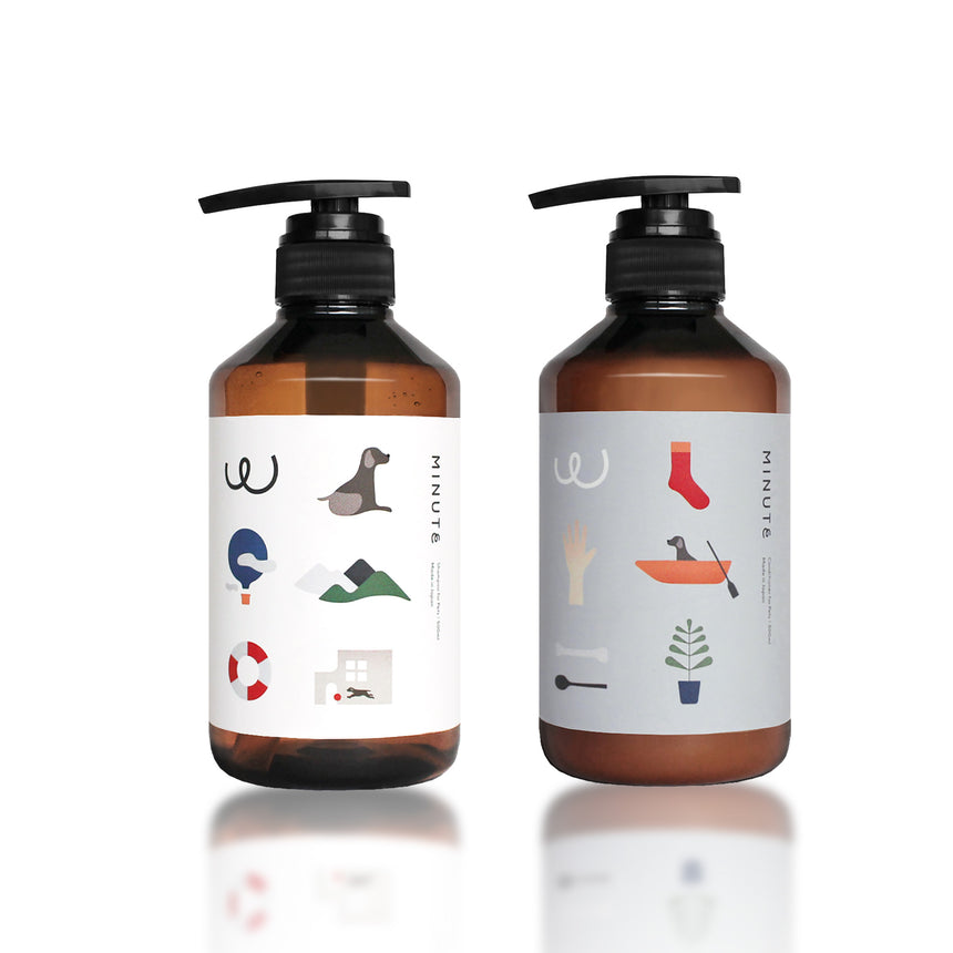 【犬用】MINUTE Shampoo & Conditioner 500ml 各1本セット